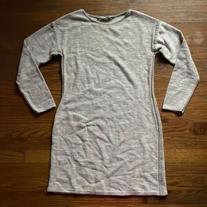 Athleta Tan Long Sleeve Knit Dress